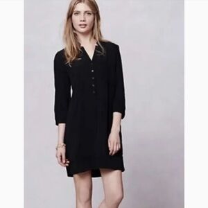 Anthropology Maeve Black Taryn Dress Size 2